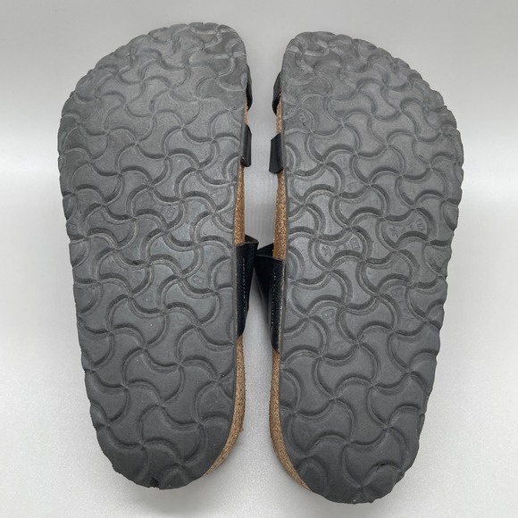 Mayari Birko-Flor in Color Black | BIRKENSTOCK US Birkenstock Mayari Sandal Women 38 (US 7) Black Birko-Flor Toe Loop Buckle Slide